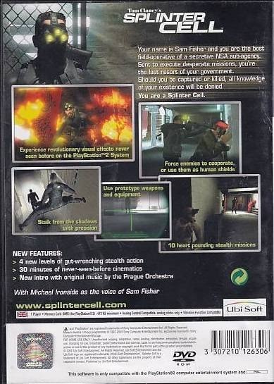 Tom Clancys Splinter Cell - PS2 (B Grade) (Genbrug)